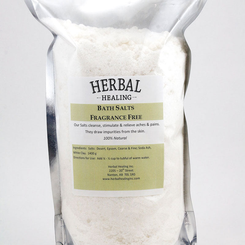 Herbal Healing Inc. Fragrance Free Bath Salts - 1400g